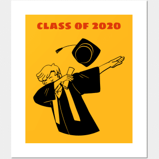 Class of 2020 Graduation Dabbing Boy Posters and Art